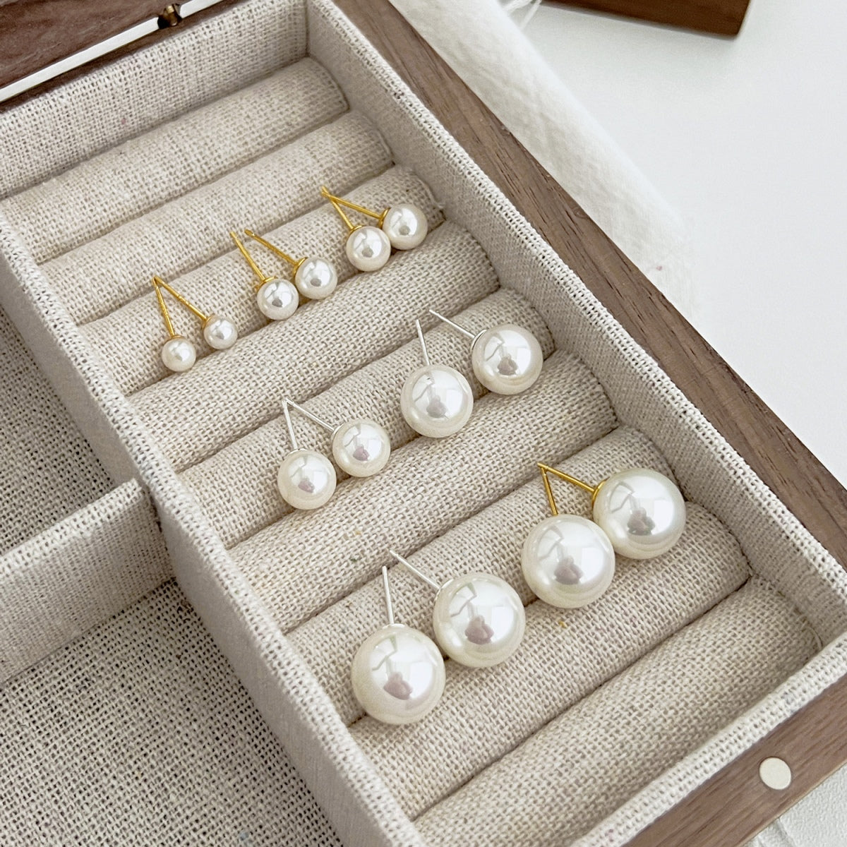 [Clover Jewelery]Delicate Pearl Earrings