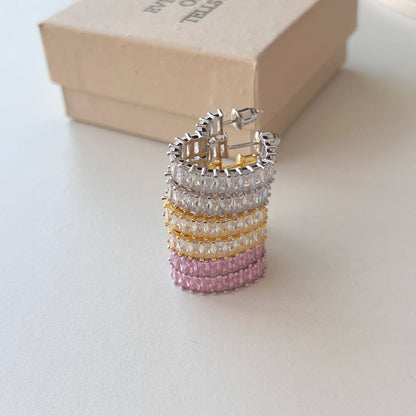 [Clover Jewelery]Radiant Heart Cutout Earrings