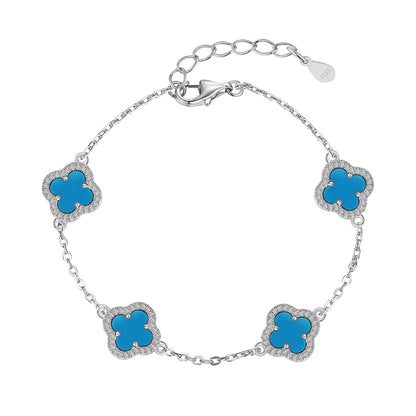 [Clover Jewelery]Four-Leaf Clover Exquisite Bracelet