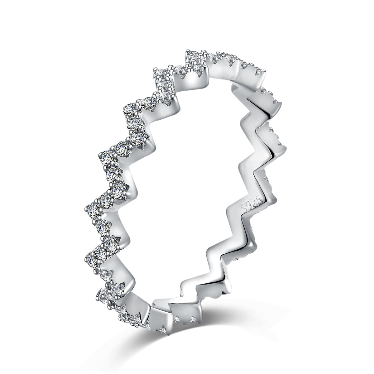 [Clover Jewelery]Delicate Enchanting Wave Shape Daily Ring