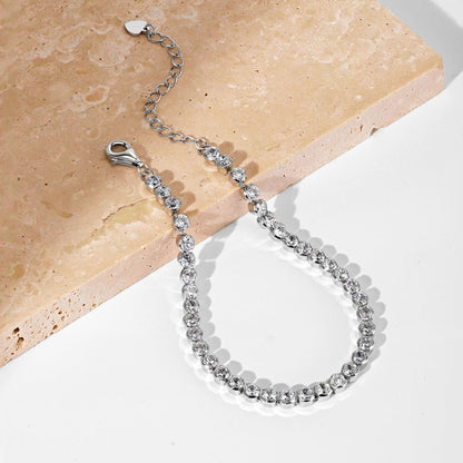 [Clover Jewelery]Dazzling Sparkling Round Cut Daily Bracelet