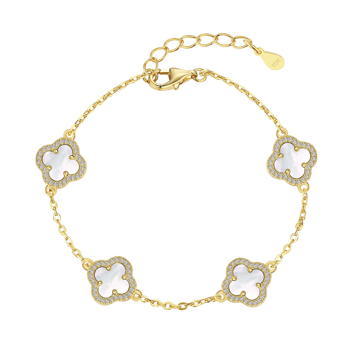 [Clover Jewelery]Four-Leaf Clover Exquisite Bracelet