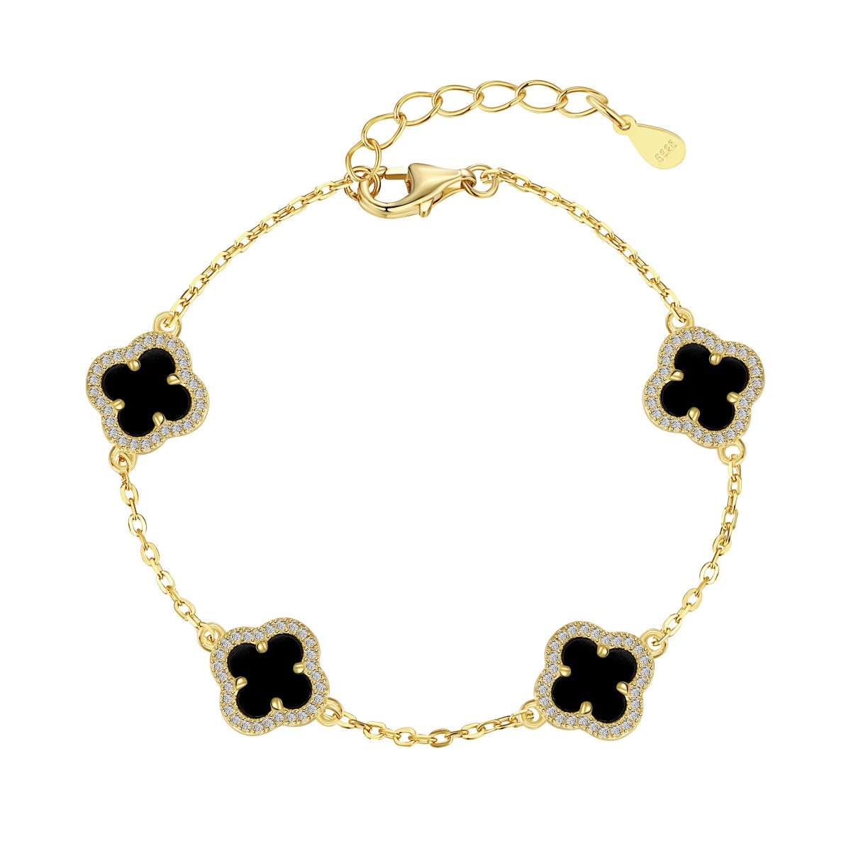 [Clover Jewelery]Four-Leaf Clover Exquisite Bracelet