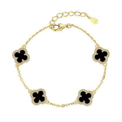 [Clover Jewelery]Four-Leaf Clover Exquisite Bracelet