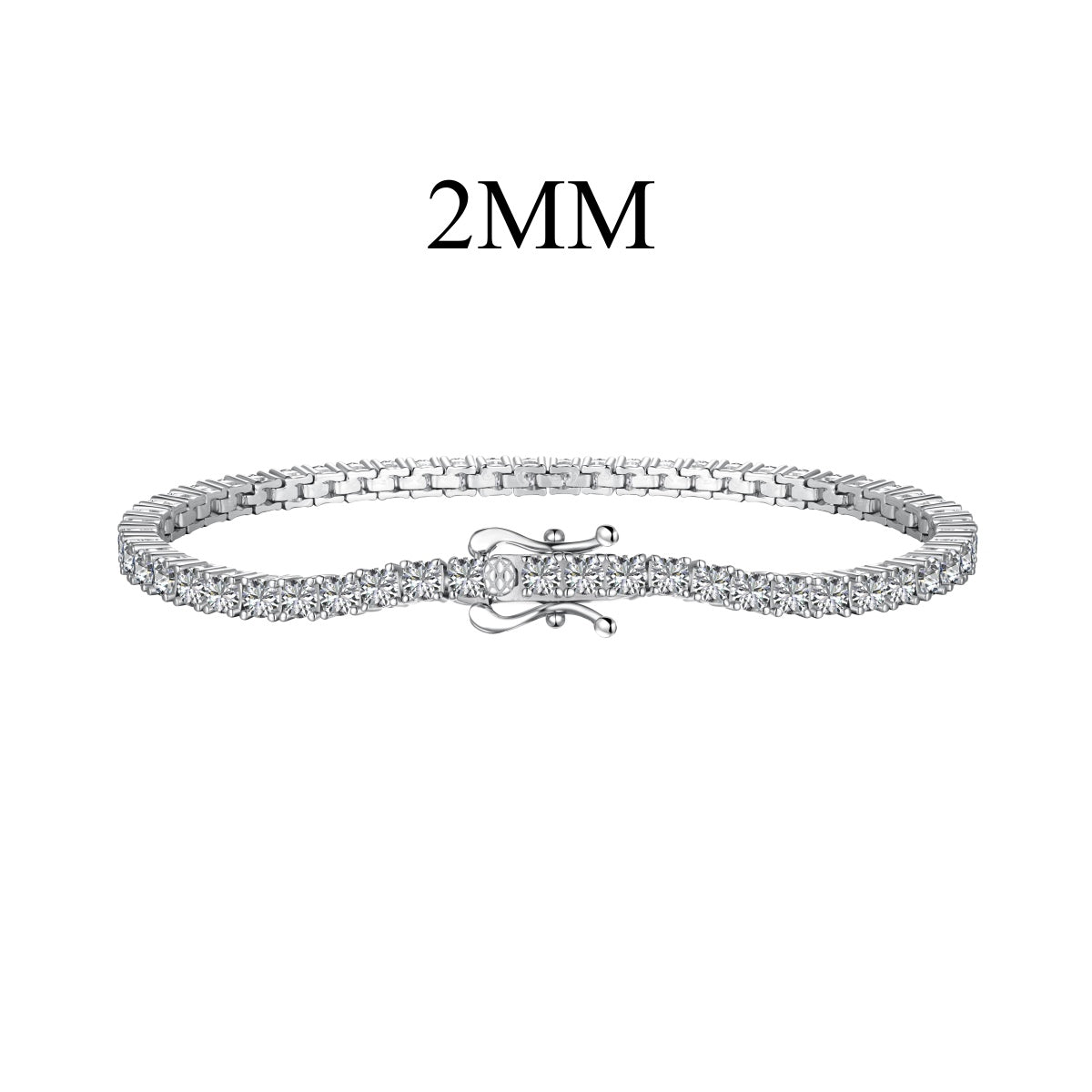 [Clover Jewelery]Dazzling Exquisite Round Cut Daily Bracelet
