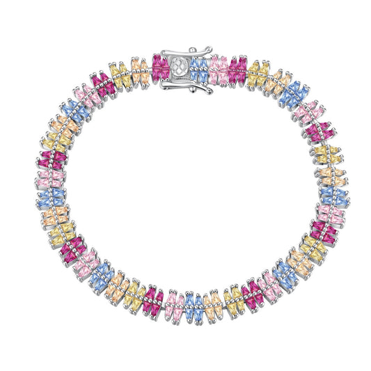 [Clover Jewelery]Sparkling Exquisite Multi Cut Party Bracelet