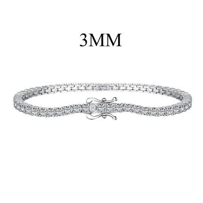 [Clover Jewelery]Dainty Charming Round Cut Tennis Bracelet