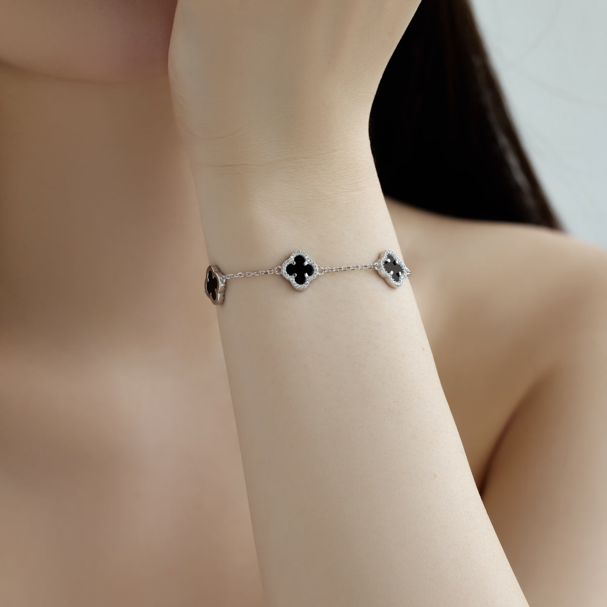 [Clover Jewelery]Four-Leaf Clover Exquisite Bracelet
