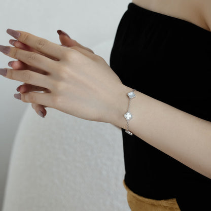 [Clover Jewelery]Four-Leaf Clover Exquisite Bracelet