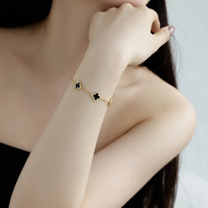 [Clover Jewelery]Four-Leaf Clover Exquisite Bracelet