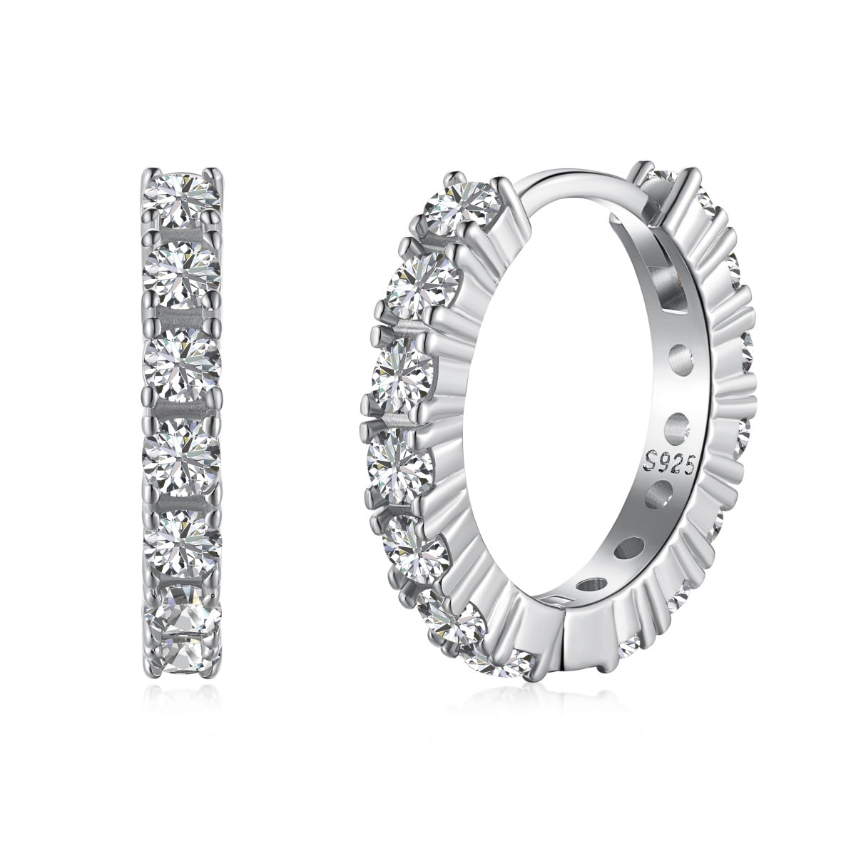 [Clover Jewelery]Radiant Colorful Round Cut Earrings