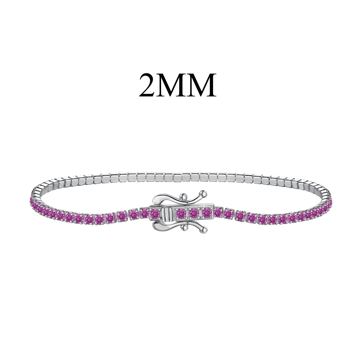 [Clover Jewelery]Radiant Colorful Round Cut Party Bracelet