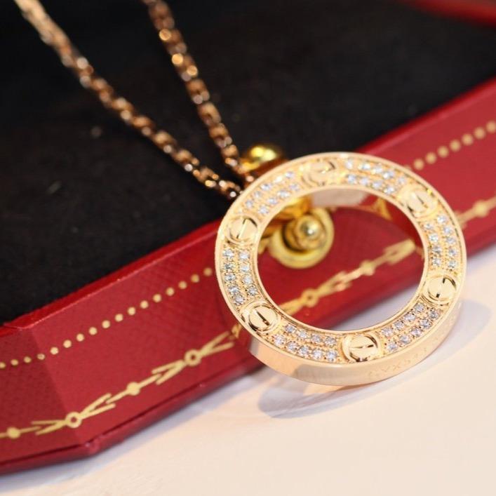 [Clover Jewelery]LOVE NECKLACE ADJUSTABLE ROSE GOLD