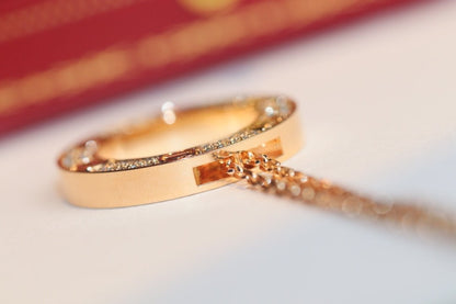 [Clover Jewelery]LOVE NECKLACE ADJUSTABLE ROSE GOLD