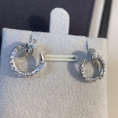 [Clover Jewelery]JUSTE EARRINGS SILVER DIAMONDS