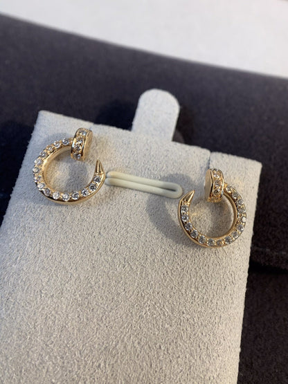 [Clover Jewelery]JUSTE EARRINGS GOLD DIAMONDS