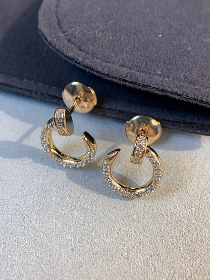 [Clover Jewelery]JUSTE EARRINGS GOLD DIAMONDS