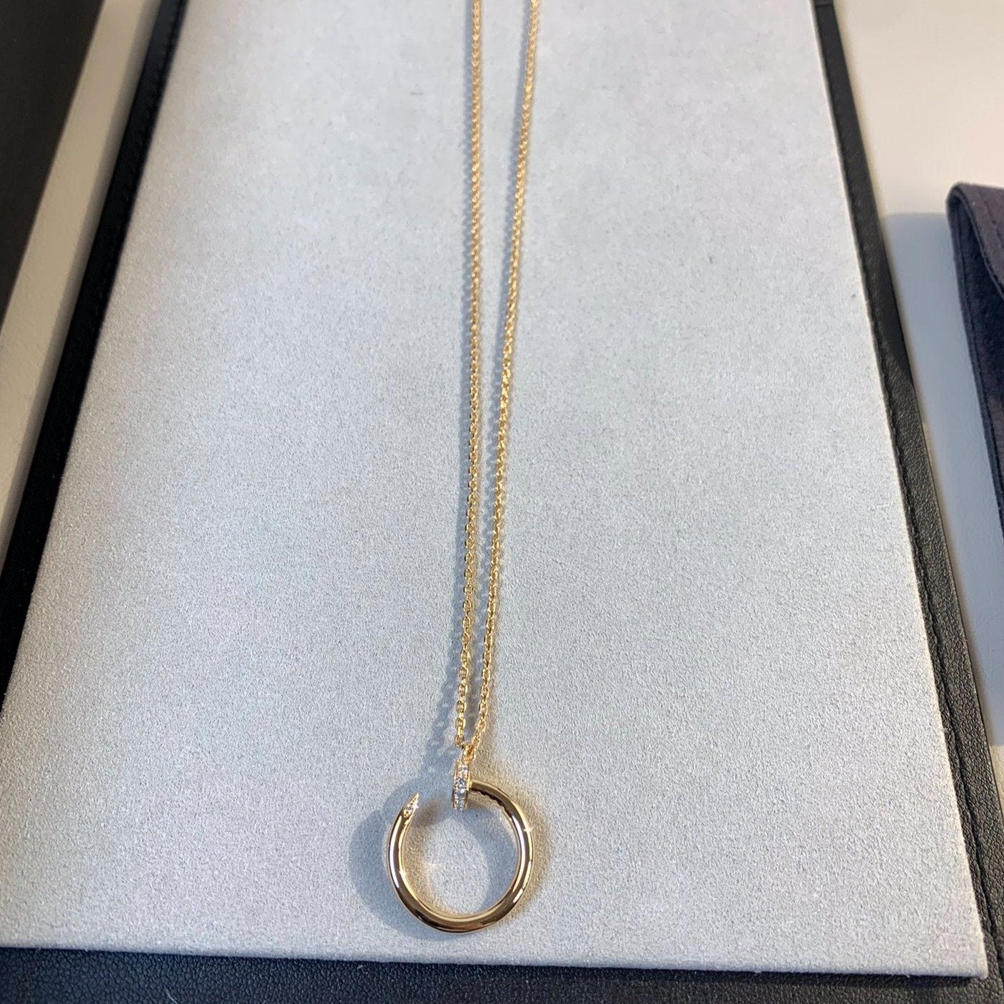 [Clover Jewelery]JUSTE NECKLACE PINK GOLD