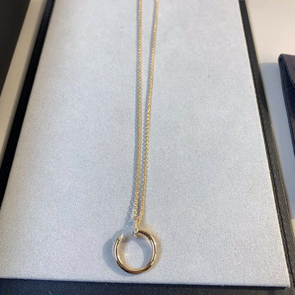 [Clover Jewelery]JUSTE NECKLACE PINK GOLD