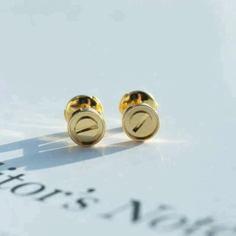 [Clover Jewelery]LOVE EARRINGS GOLD 10MM