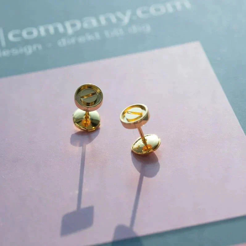 [Clover Jewelery]LOVE EARRINGS GOLD 10MM