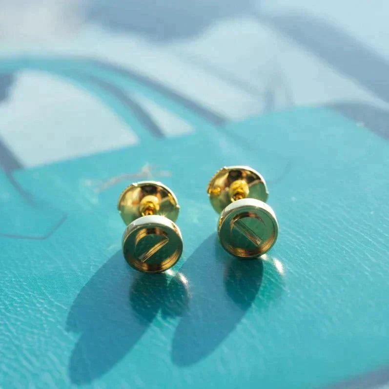 [Clover Jewelery]LOVE EARRINGS GOLD 10MM