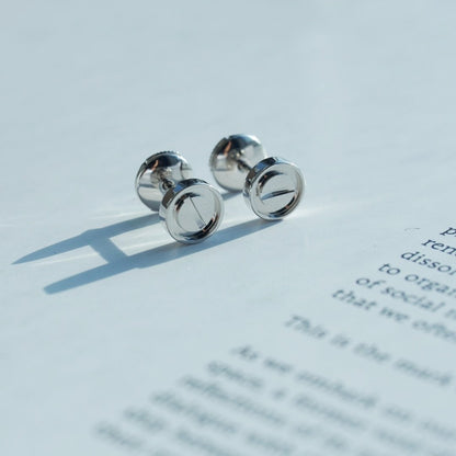 [Clover Jewelery]LOVE EARRINGS SILVER 10MM