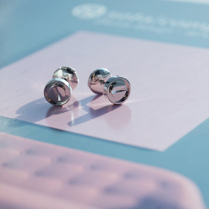 [Clover Jewelery]LOVE EARRINGS SILVER 10MM