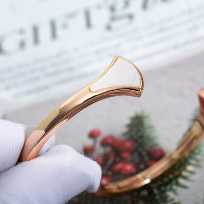 [Clover Jewelery]DREAM BRACELET OPEN PINK GOLD MOP DIAMOND