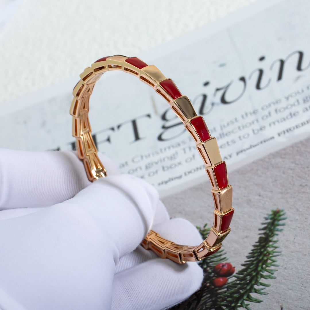 [Clover Jewelery]SERPENTI BRACELET PINK GOLD RUBELLITE