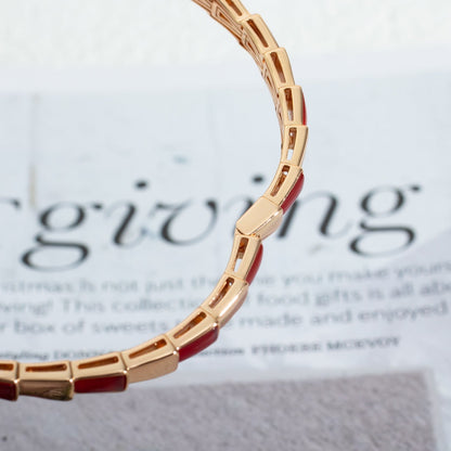 [Clover Jewelery]SERPENTI BRACELET PINK GOLD RUBELLITE