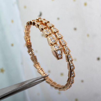 [Clover Jewelery]SERPENTI BRACELET 6.8MM PINK GOLD DIAMOND
