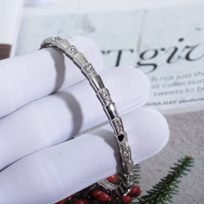 [Clover Jewelery]SERPENTI BRACELET SILVER DIAMOND
