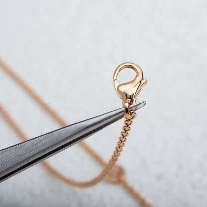 [Clover Jewelery]PARENTESI NECKLACE PINK GOLD