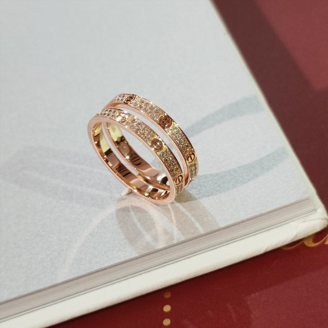 [Clover Jewelery]LOVE RING 2.65MM DIAMOND