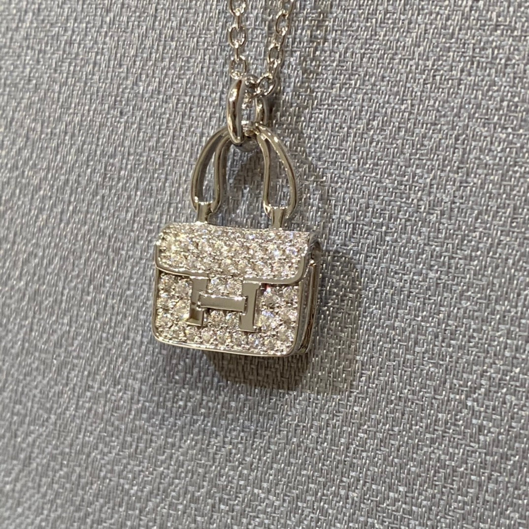 [Clover Jewelery]CONSTANCE PEDANT DIAMOND NECKLACE