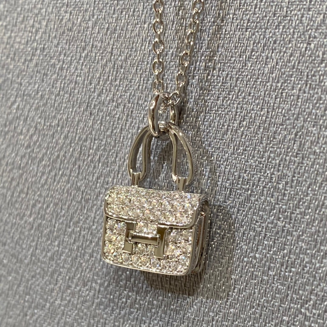 [Clover Jewelery]CONSTANCE PEDANT DIAMOND NECKLACE