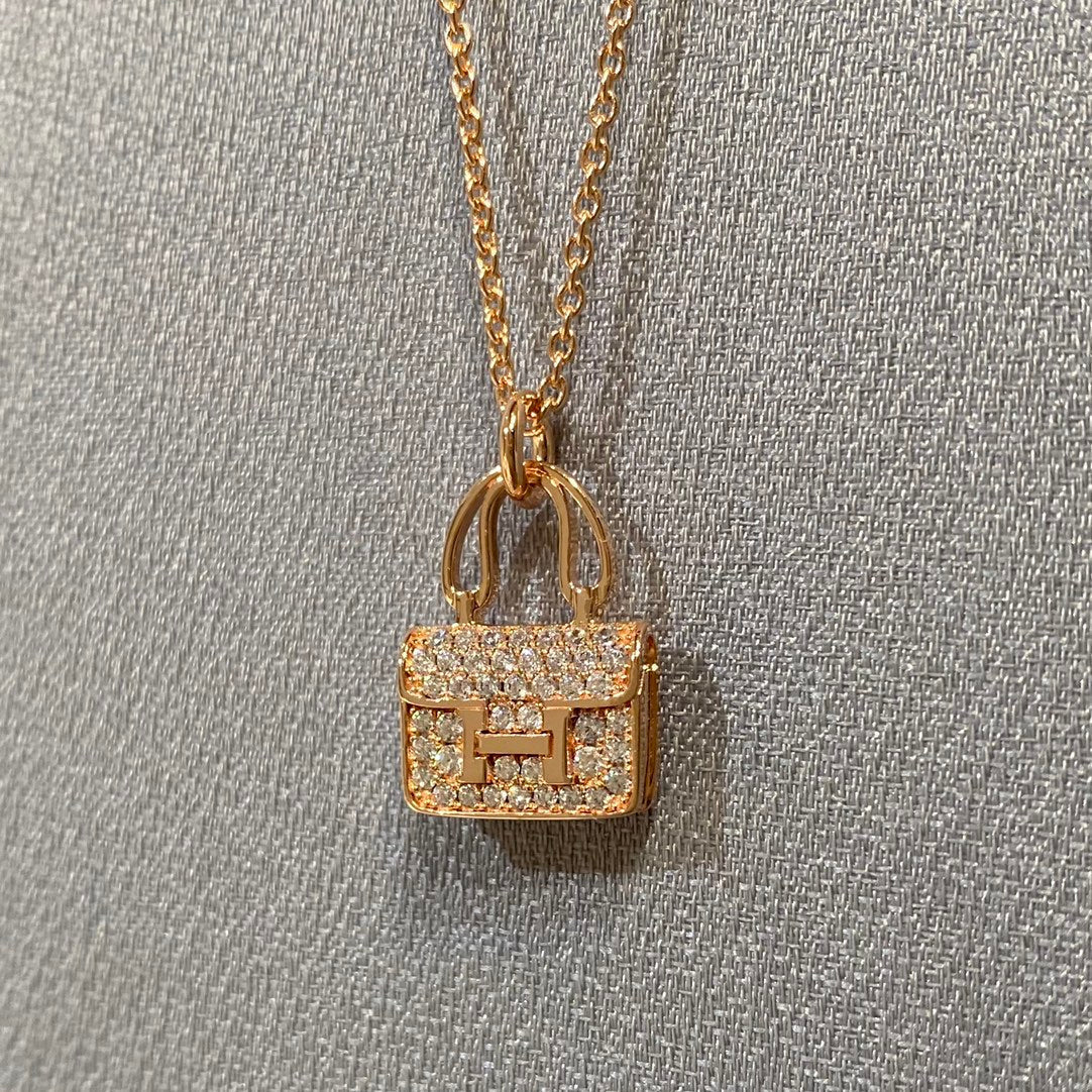 [Clover Jewelery]CONSTANCE PEDANT DIAMOND NECKLACE
