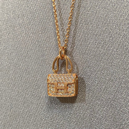 [Clover Jewelery]CONSTANCE PEDANT DIAMOND NECKLACE
