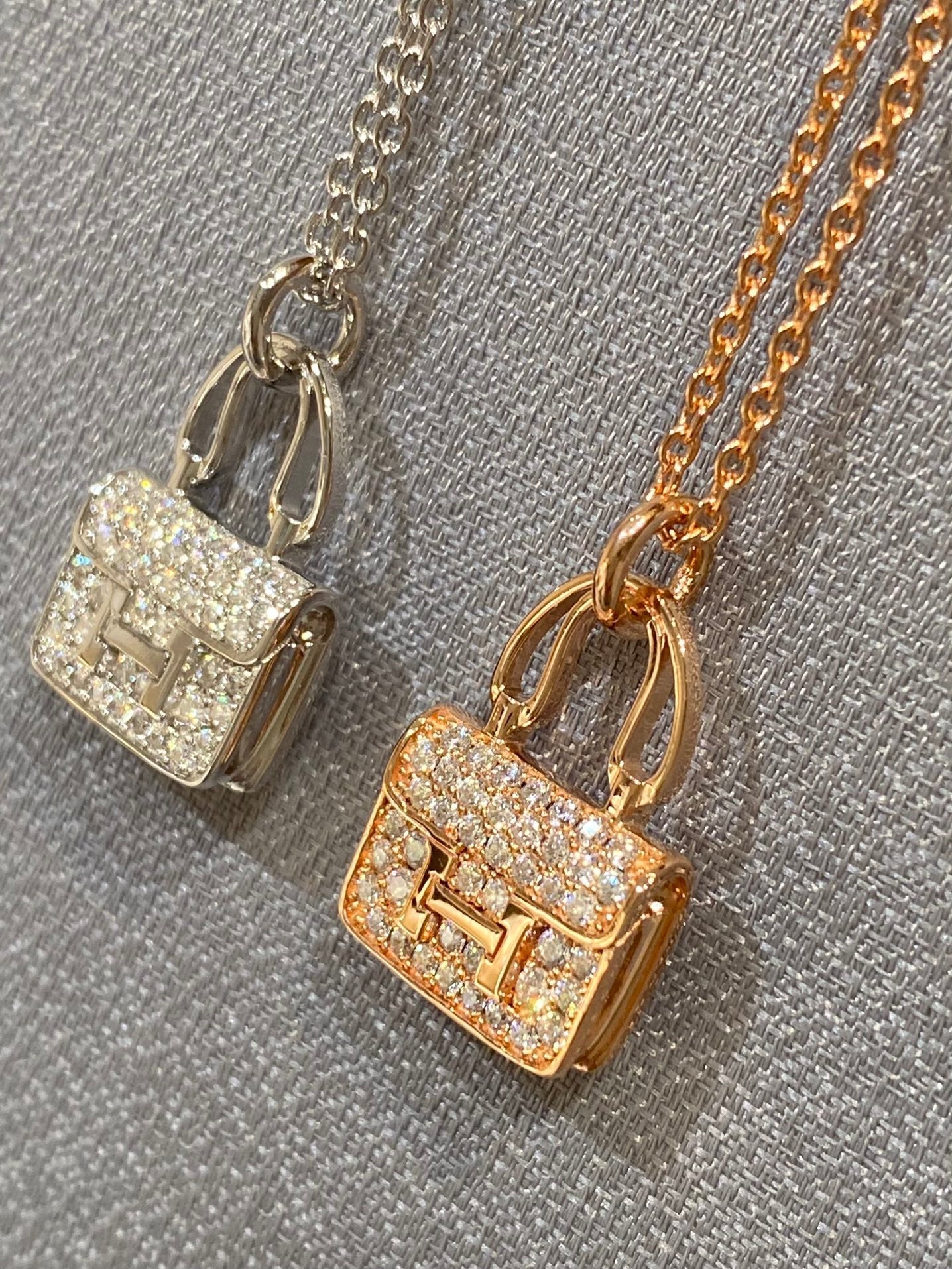 [Clover Jewelery]CONSTANCE PEDANT DIAMOND NECKLACE