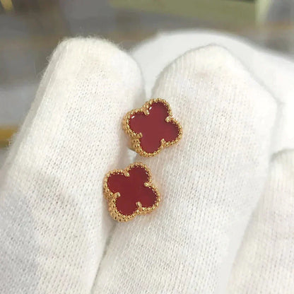 [Clover Jewelery]CLOVER MINI 9.5MM CARNELIAN EARRINGS