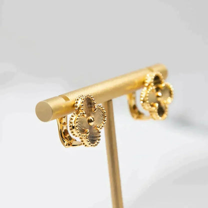 [Clover Jewelery]CLOVER MEDIUM 1 MOTIFS LASER EARRINGS