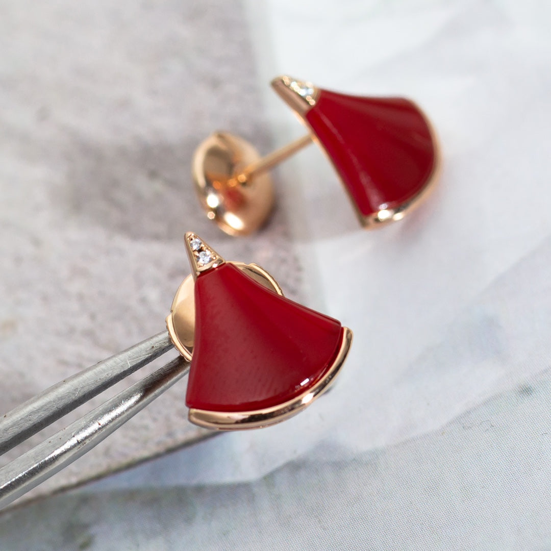 [Clover Jewelery]DIVAS DREAM EARRINGS PINK GOLD