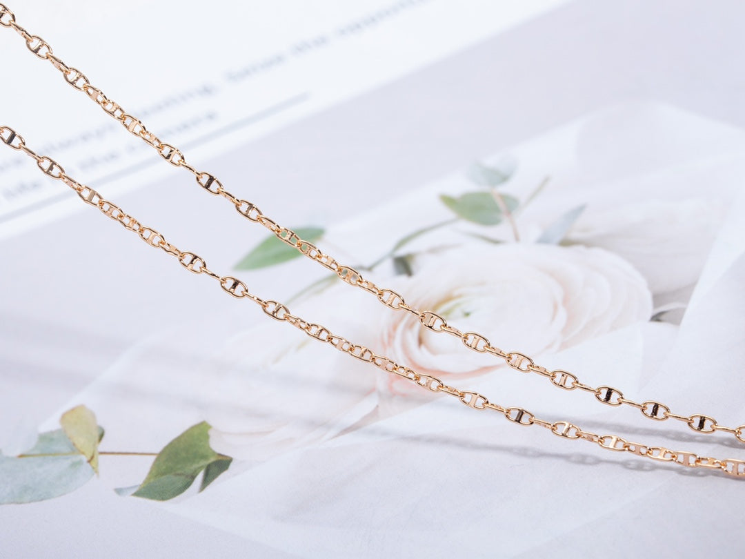 [Clover Jewelery]ECHAPPEE NECKLACE PINK GOLD