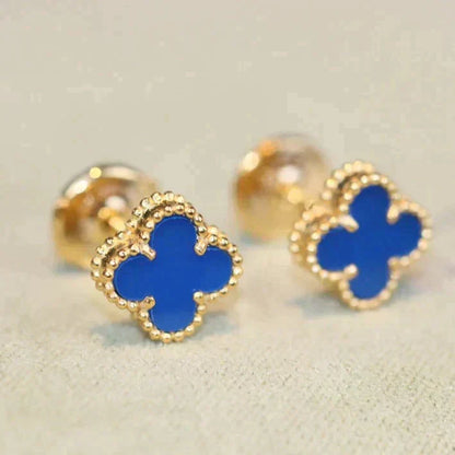 [Clover Jewelery]CLOVER MINI 9.5MM TURQUOISE EARRINGS