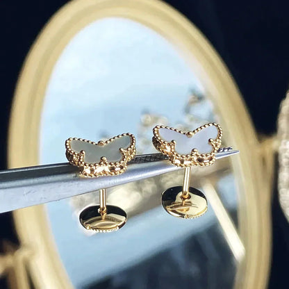 [Clover Jewelery]SWEET BUTTERFLY MOP EARSTUDS