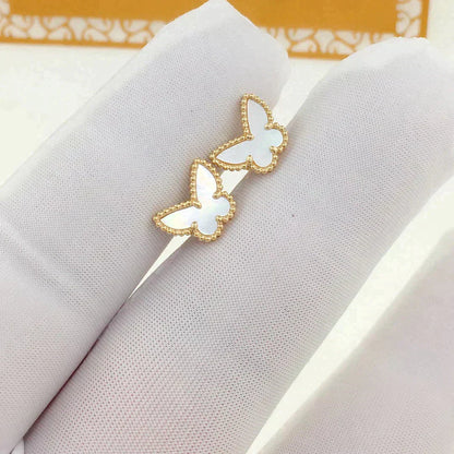 [Clover Jewelery]SWEET BUTTERFLY MOP EARSTUDS
