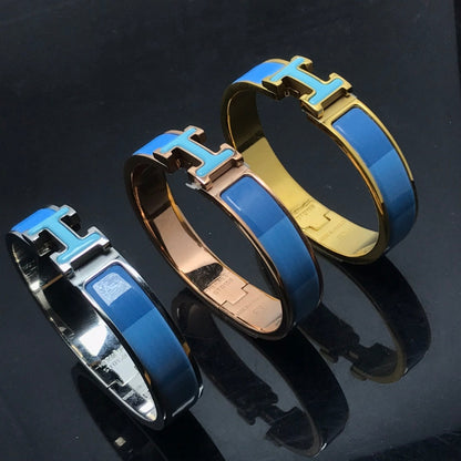 [Clover Jewelery]H BRACELET BLUE RAINBOW CERAMIC