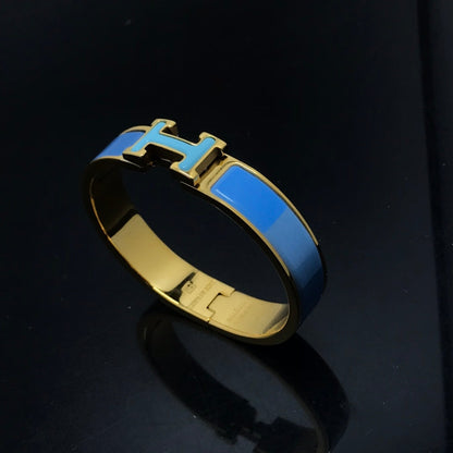 [Clover Jewelery]H BRACELET BLUE RAINBOW CERAMIC