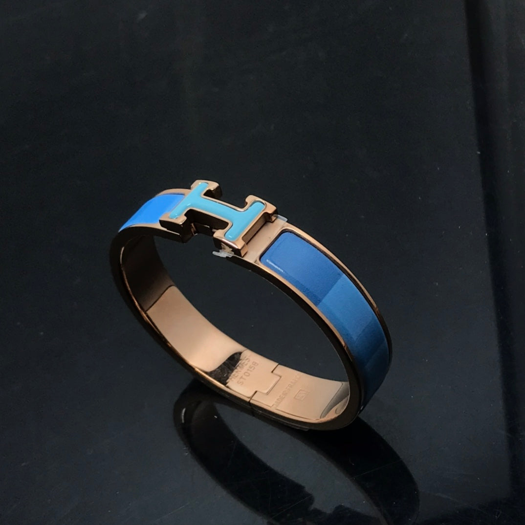 [Clover Jewelery]H BRACELET BLUE RAINBOW CERAMIC